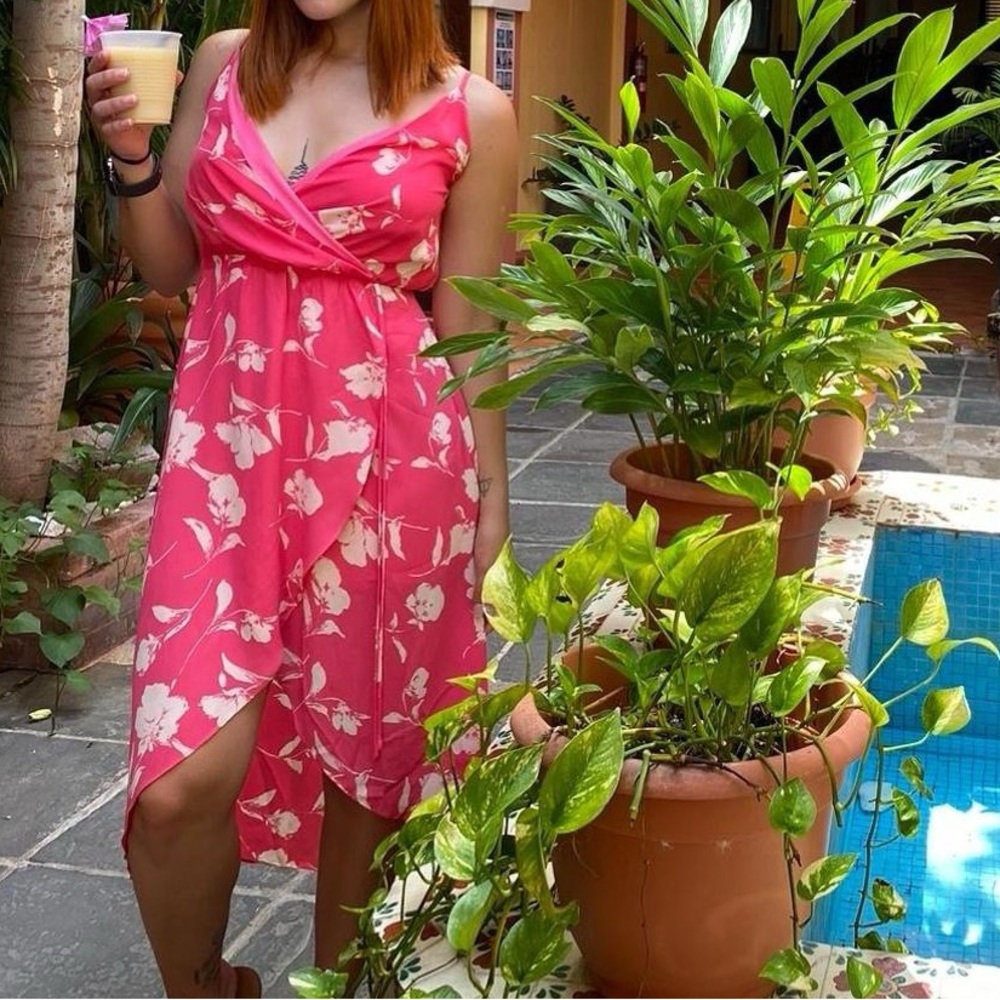 Pink Floral Dress